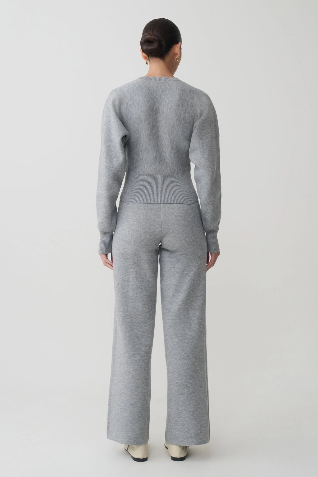 Ciaralee Cinched Waist Jumper - Grey Marle