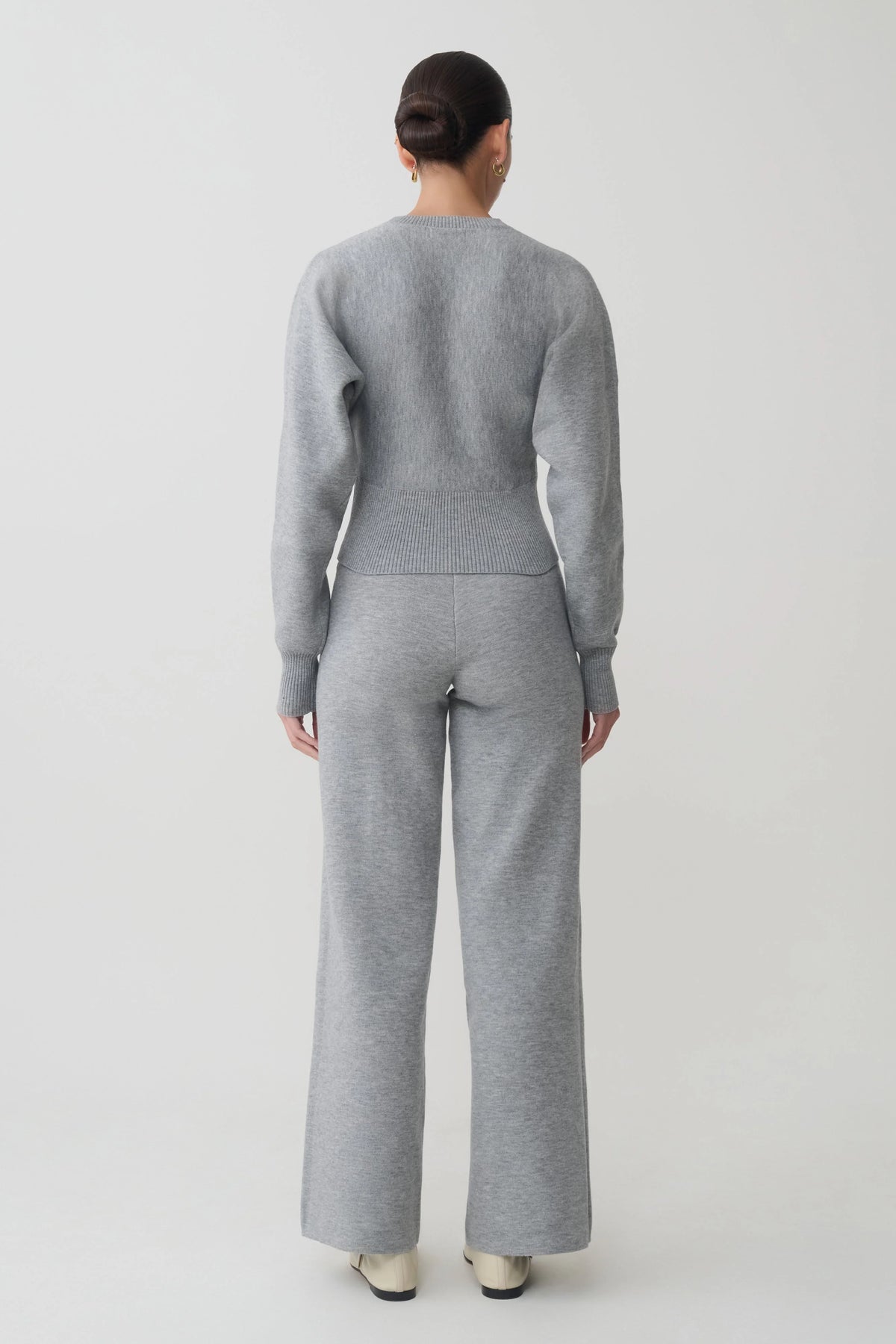 Ciaralee Cinched Waist Jumper - Grey Marle