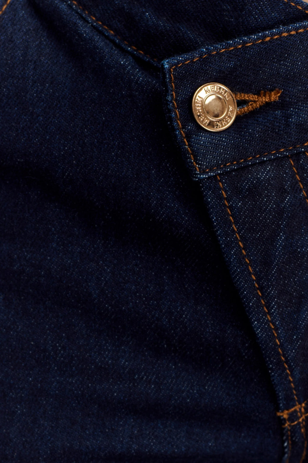 Remington V Front Straight Leg Jeans - Indigo Blue