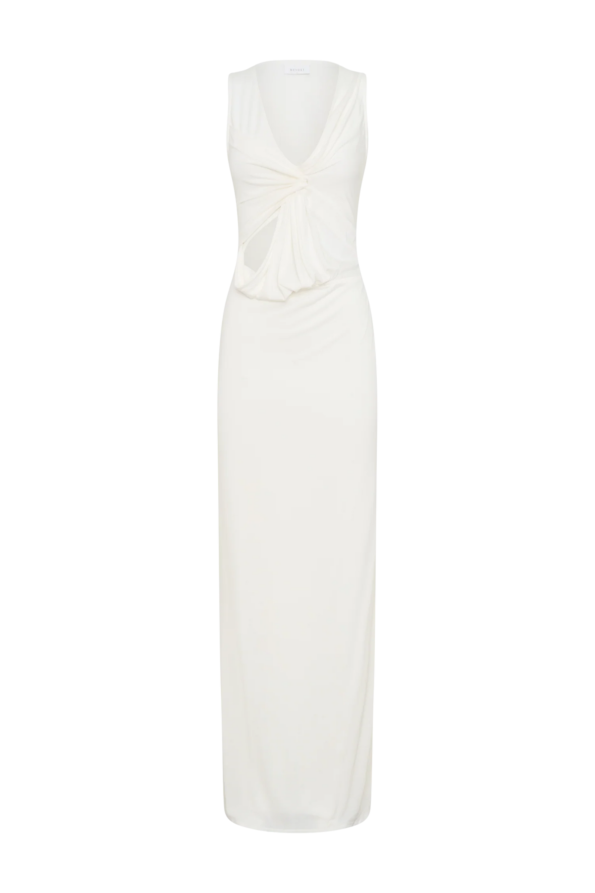 Kassidy Peached Jersey Maxi Dress - Ivory