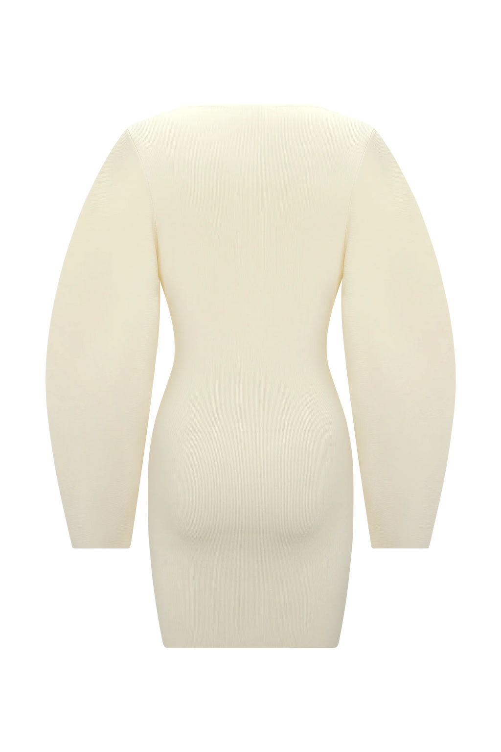 Billy Balloon Sleeve Knit Mini Dress - Ivory