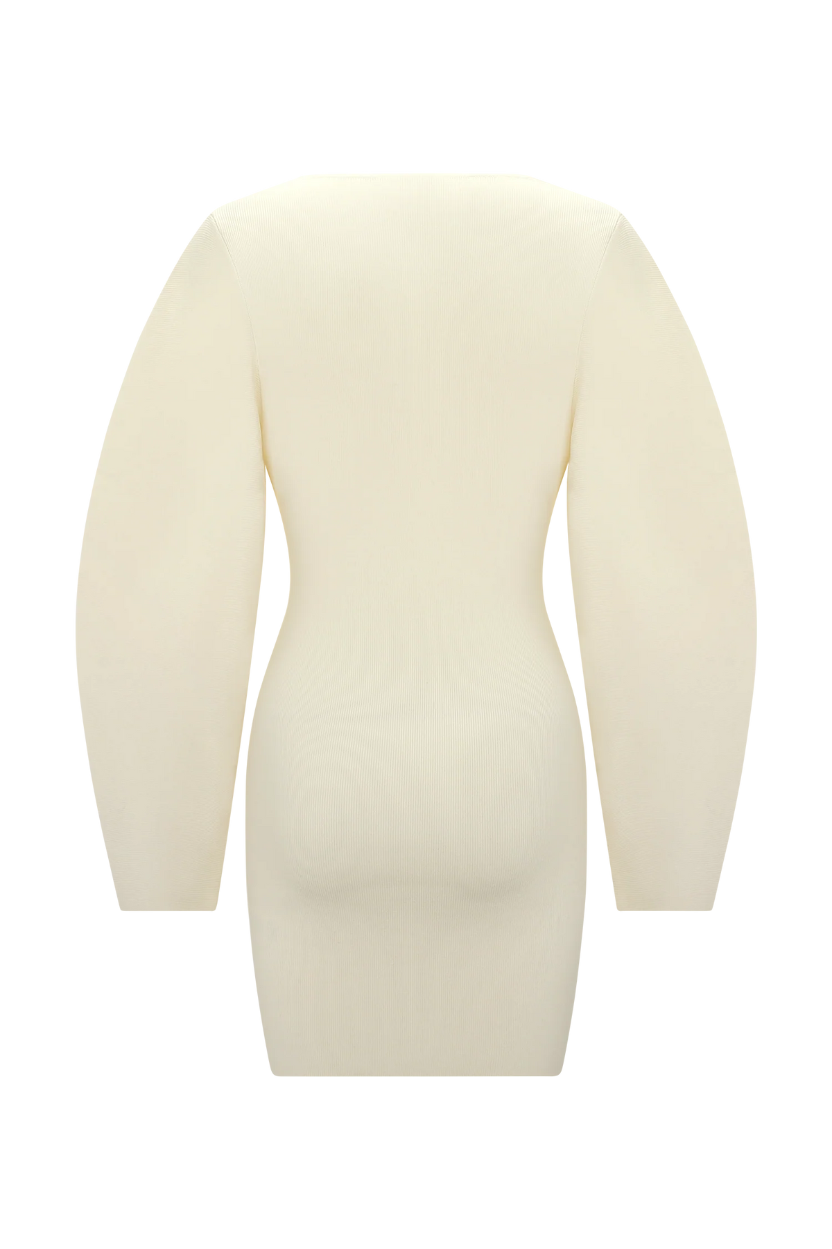 Billy Balloon Sleeve Knit Mini Dress - Ivory