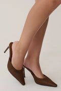Bao Mesh Pointed Heel - Chocolate