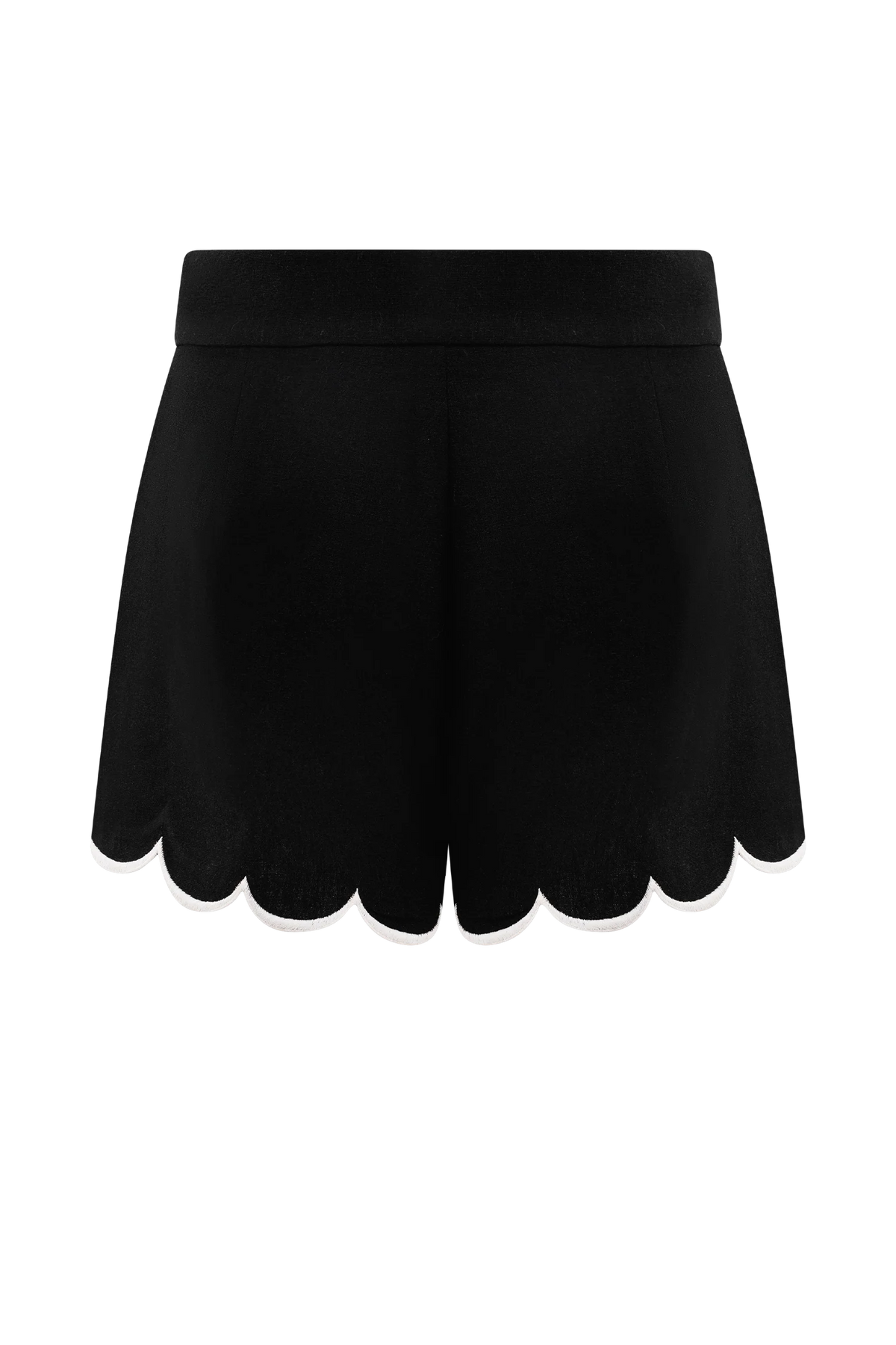 Judith Scallop Shorts - Black