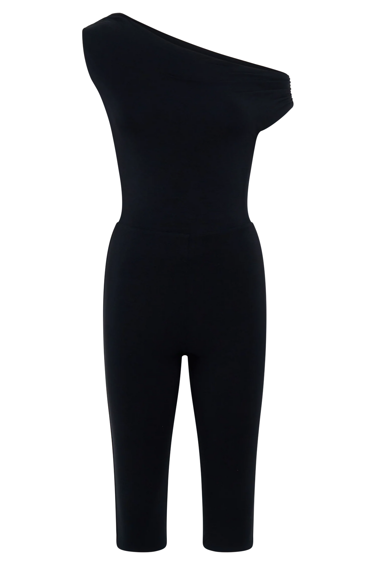 Anh One Shoulder Modal Jumpsuit - Black