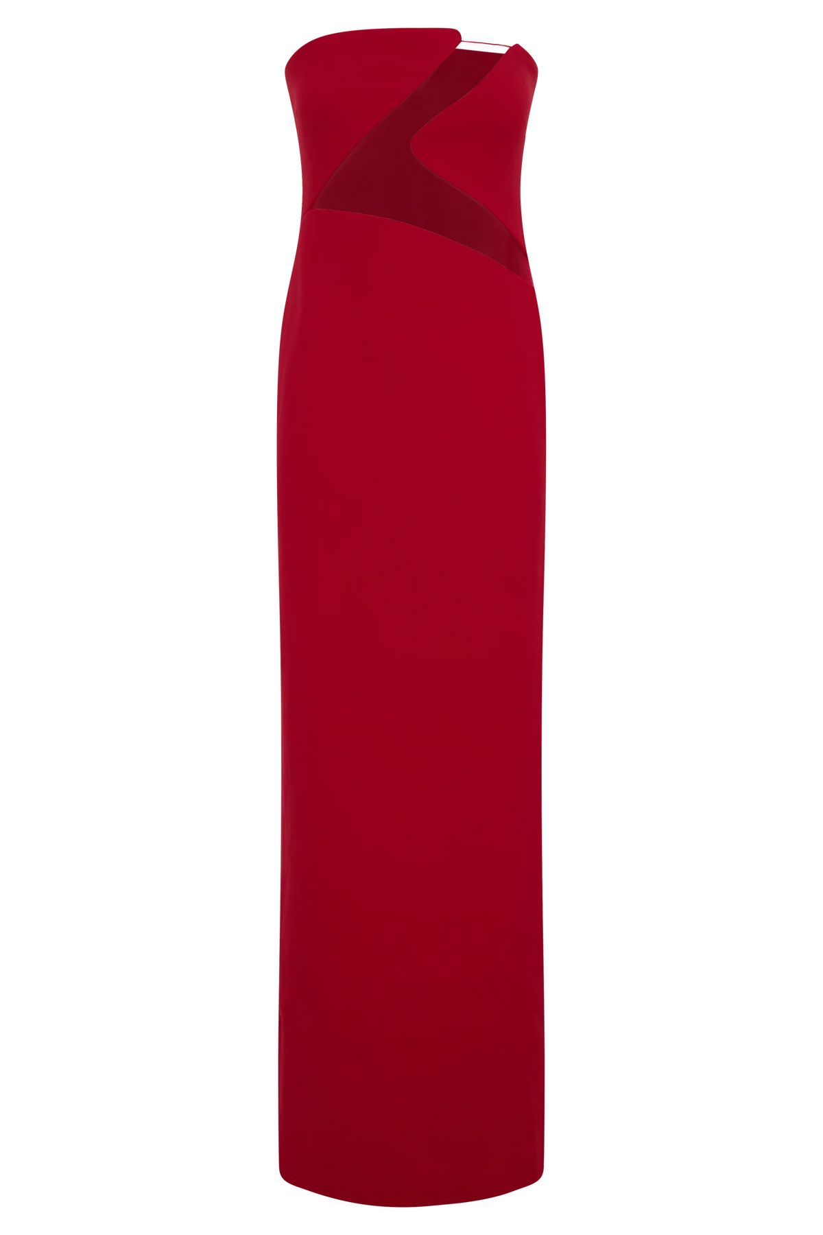 Lianne Strapless Maxi Dress - Red