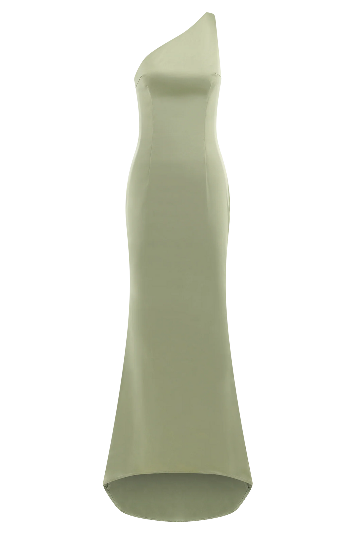 Harper One Shoulder Gown - Sage