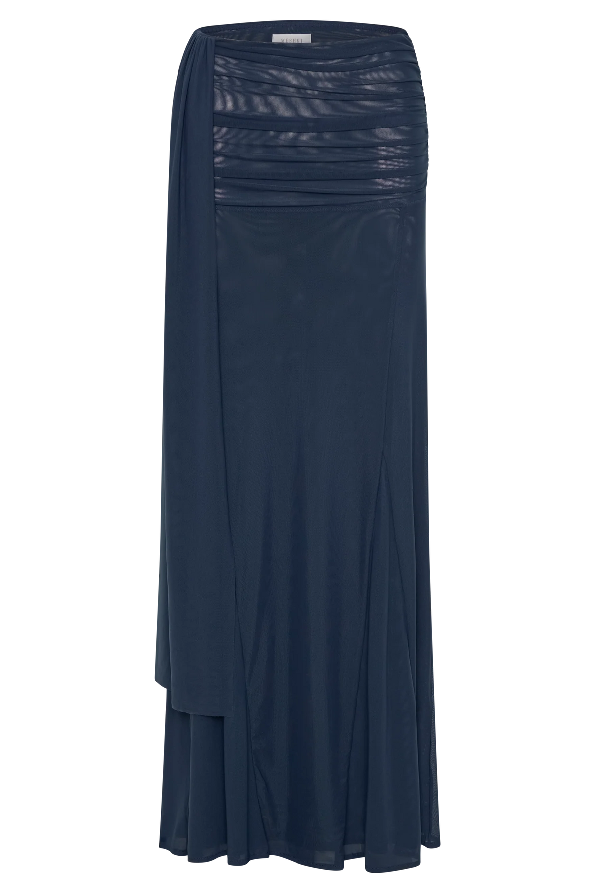 Arna Mesh Maxi Skirt - Midnight Blue
