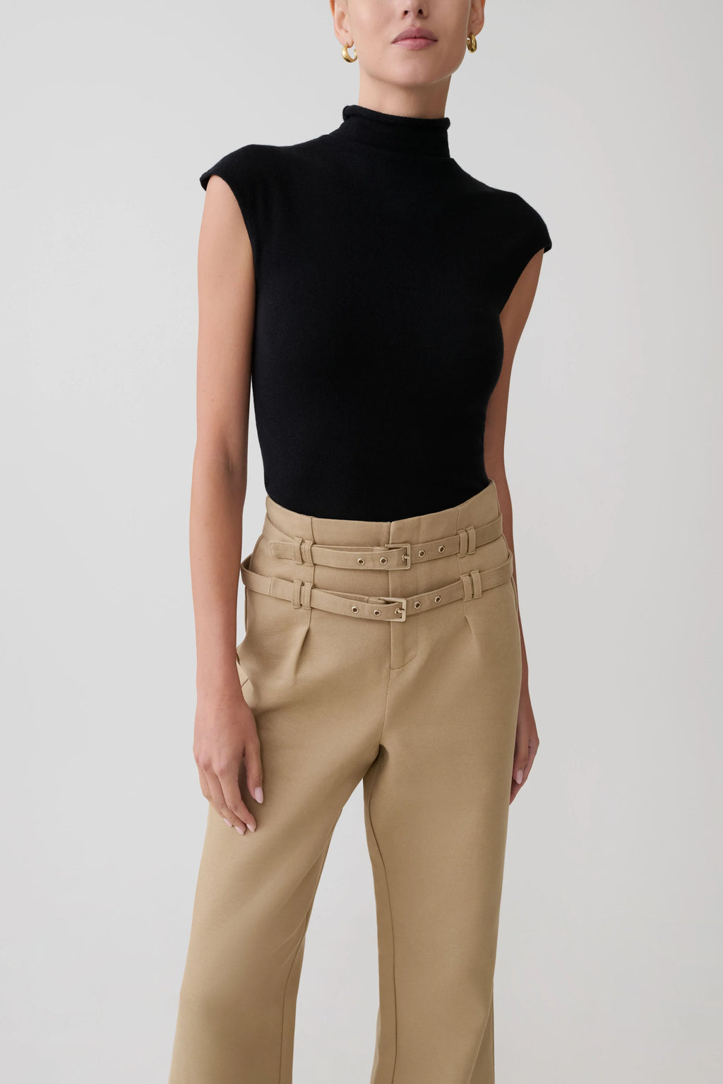 Sonny Short Sleeve Knit Top - Black