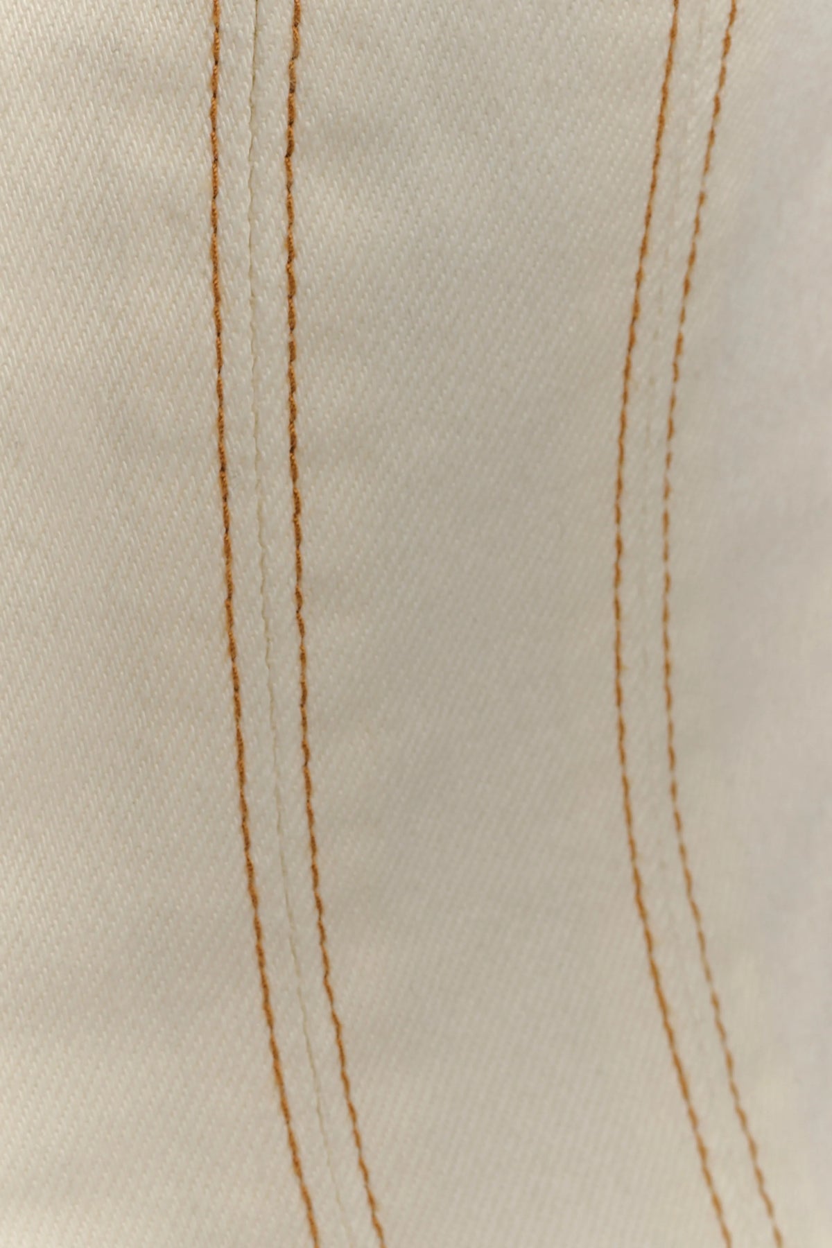 Loretta Cap Sleeve Denim Top - Ecru