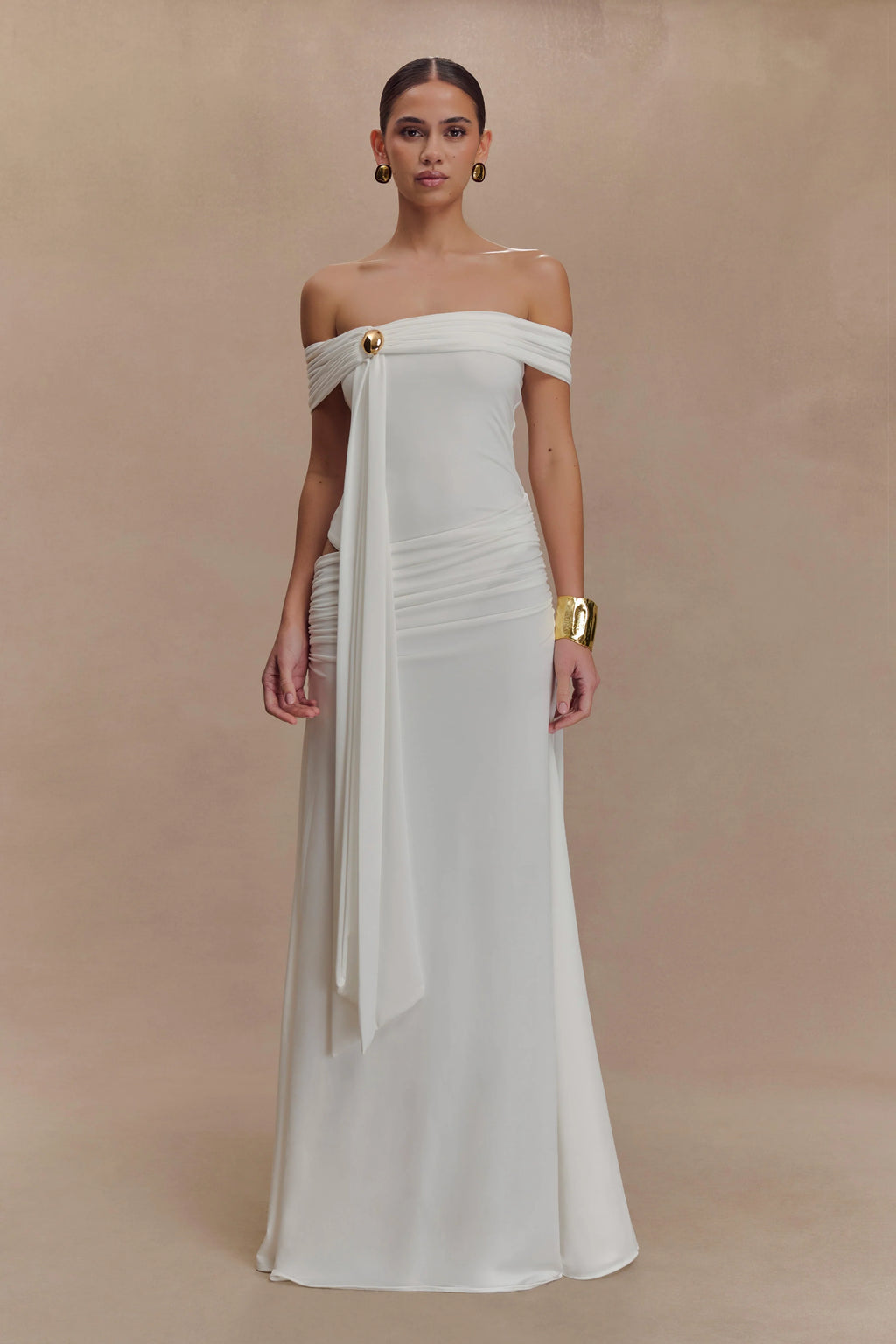 Oliver Slinky Maxi Dress - White