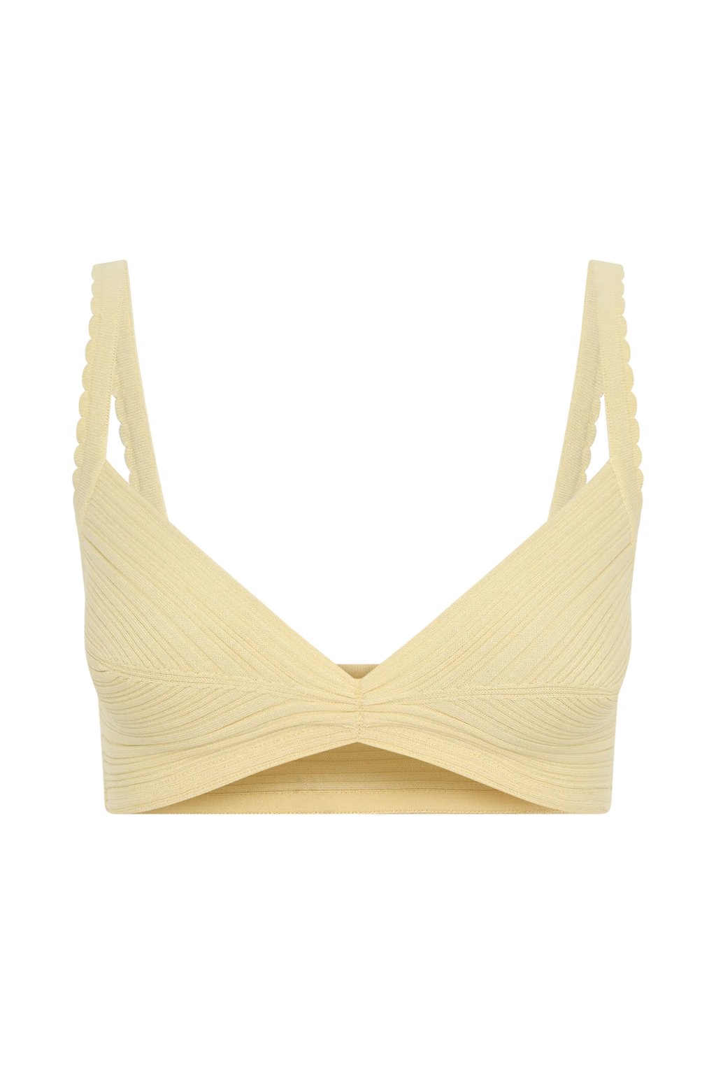 Coleene Pointelle Knit Top - Lemon