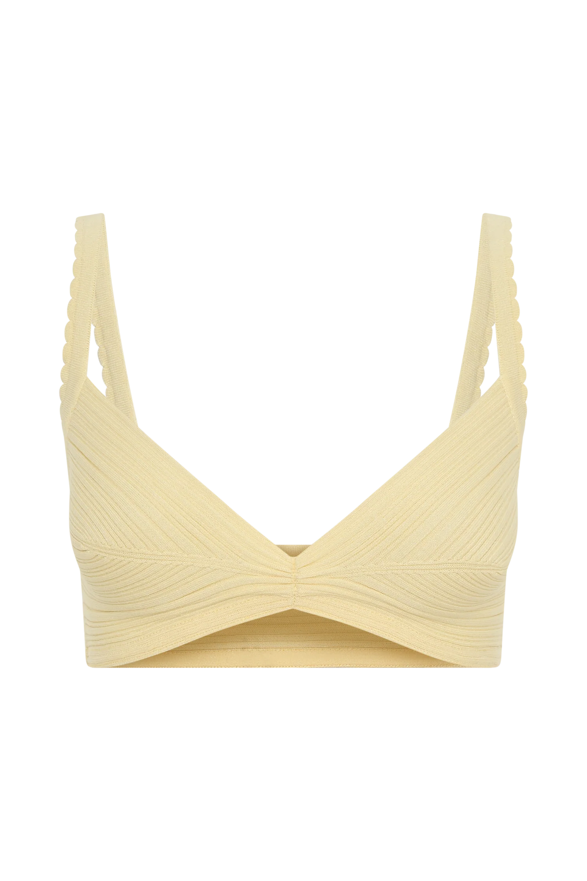 Coleene Pointelle Knit Top - Lemon