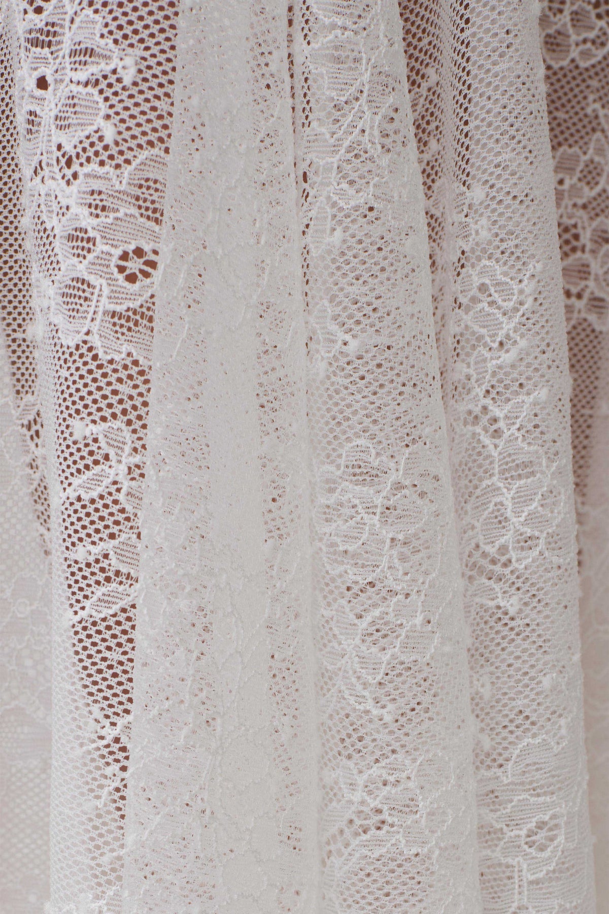 Haime Lace Hankie Midi Skirt - Ivory