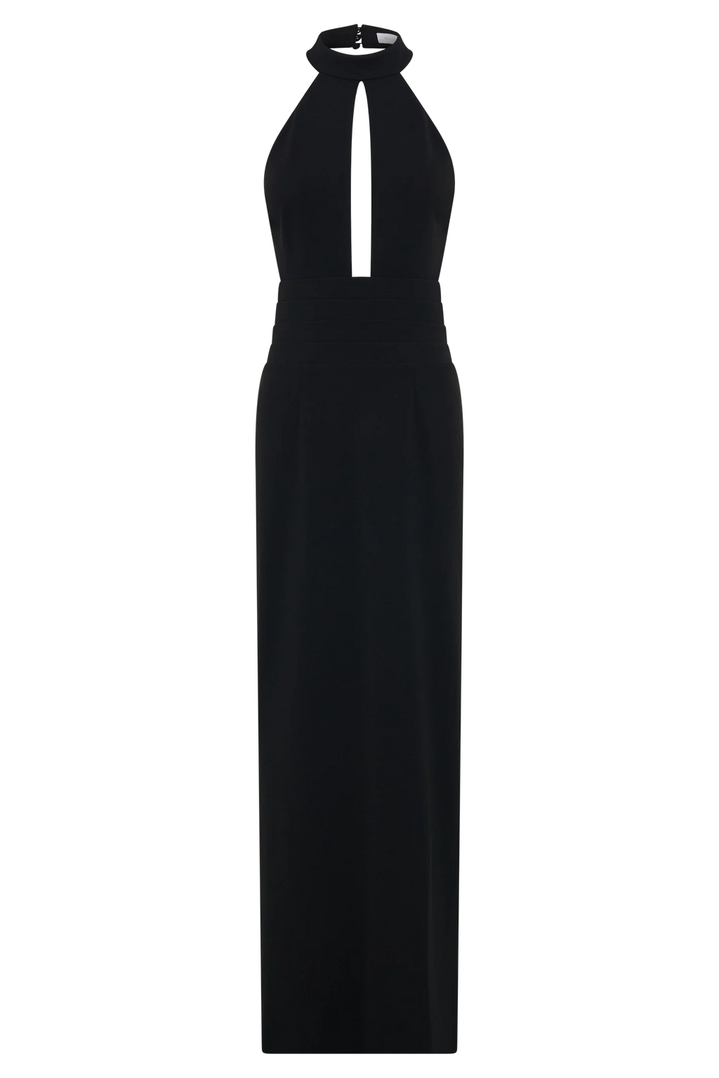 Elan Stretch Crepe Maxi Dress - Black