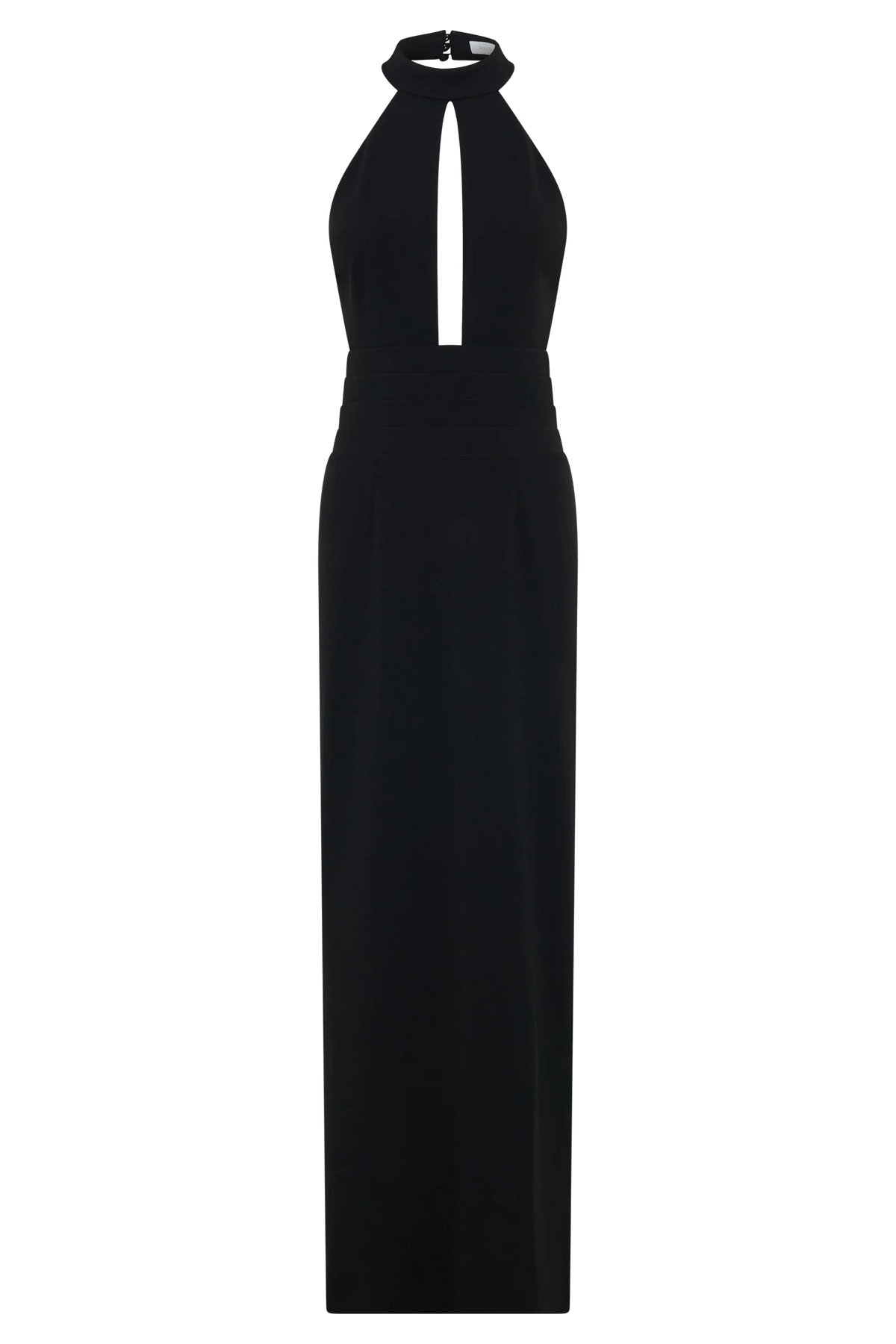 Elan Stretch Crepe Maxi Dress - Black