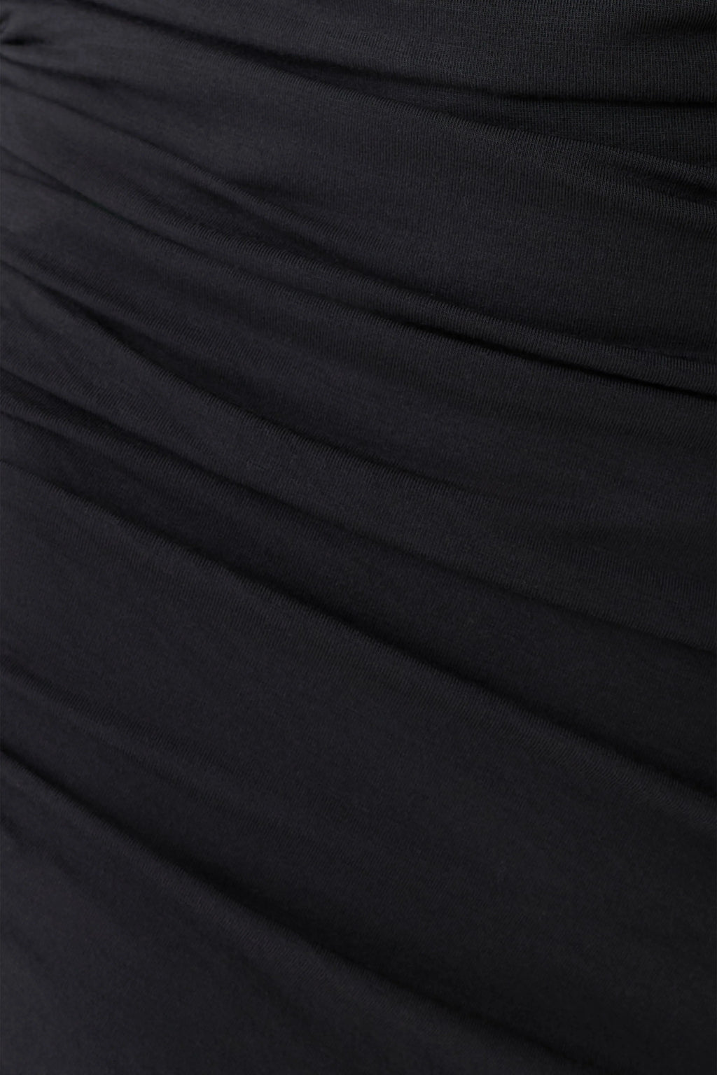 Thao Long Sleeve Gathered Mini Dress - Dark Charcoal