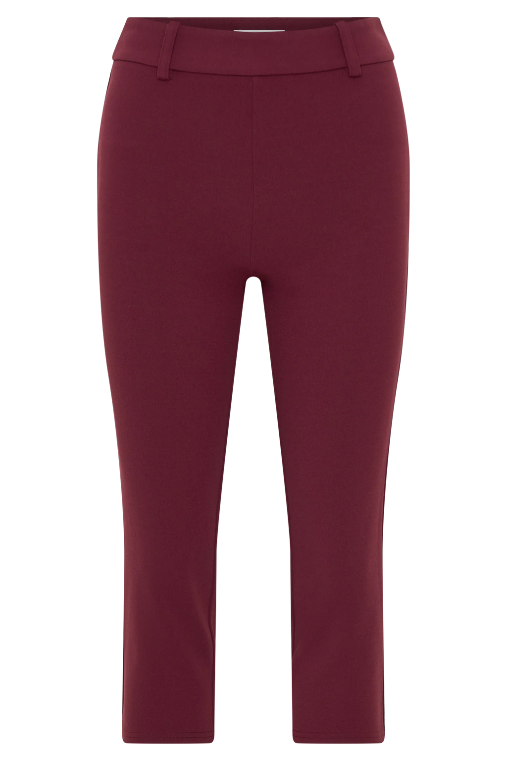 Blanca Stretch Crepe Capri Pants - Mahogany