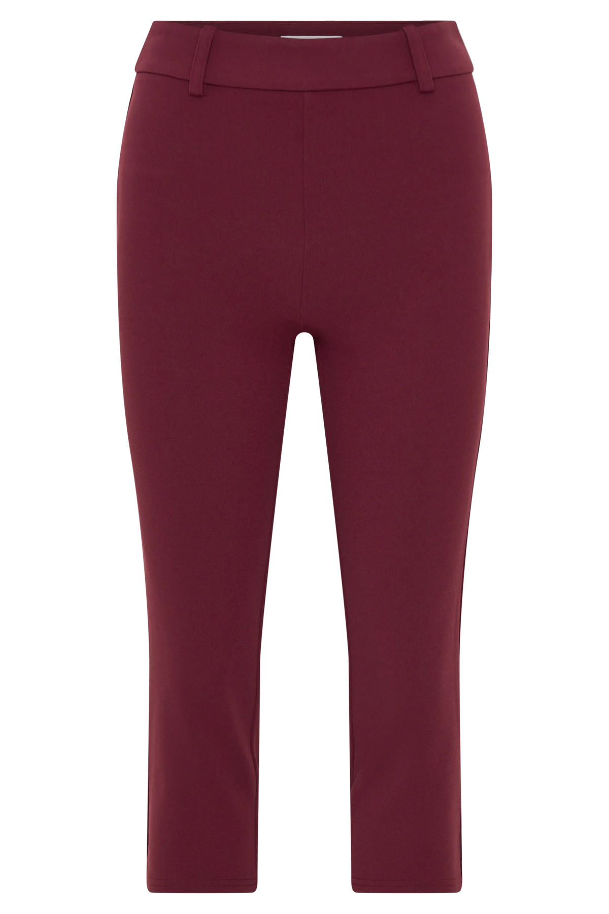 Blanca Stretch Crepe Capri Pants - Mahogany