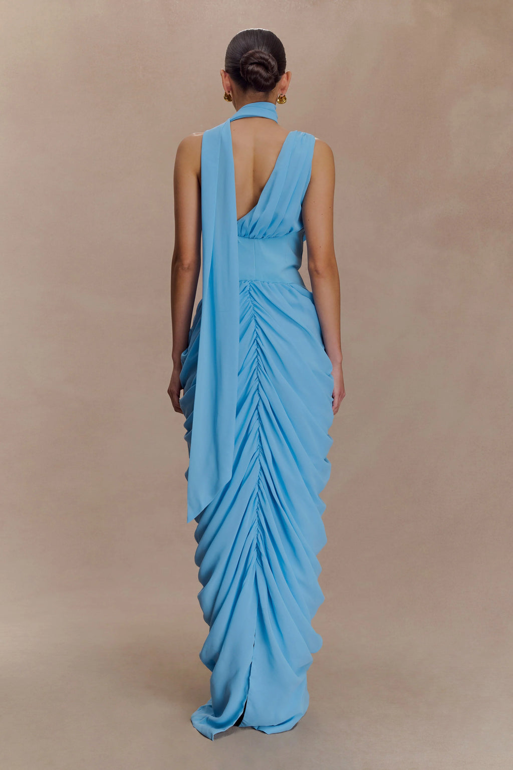Alex Chiffon Maxi Dress - Blue