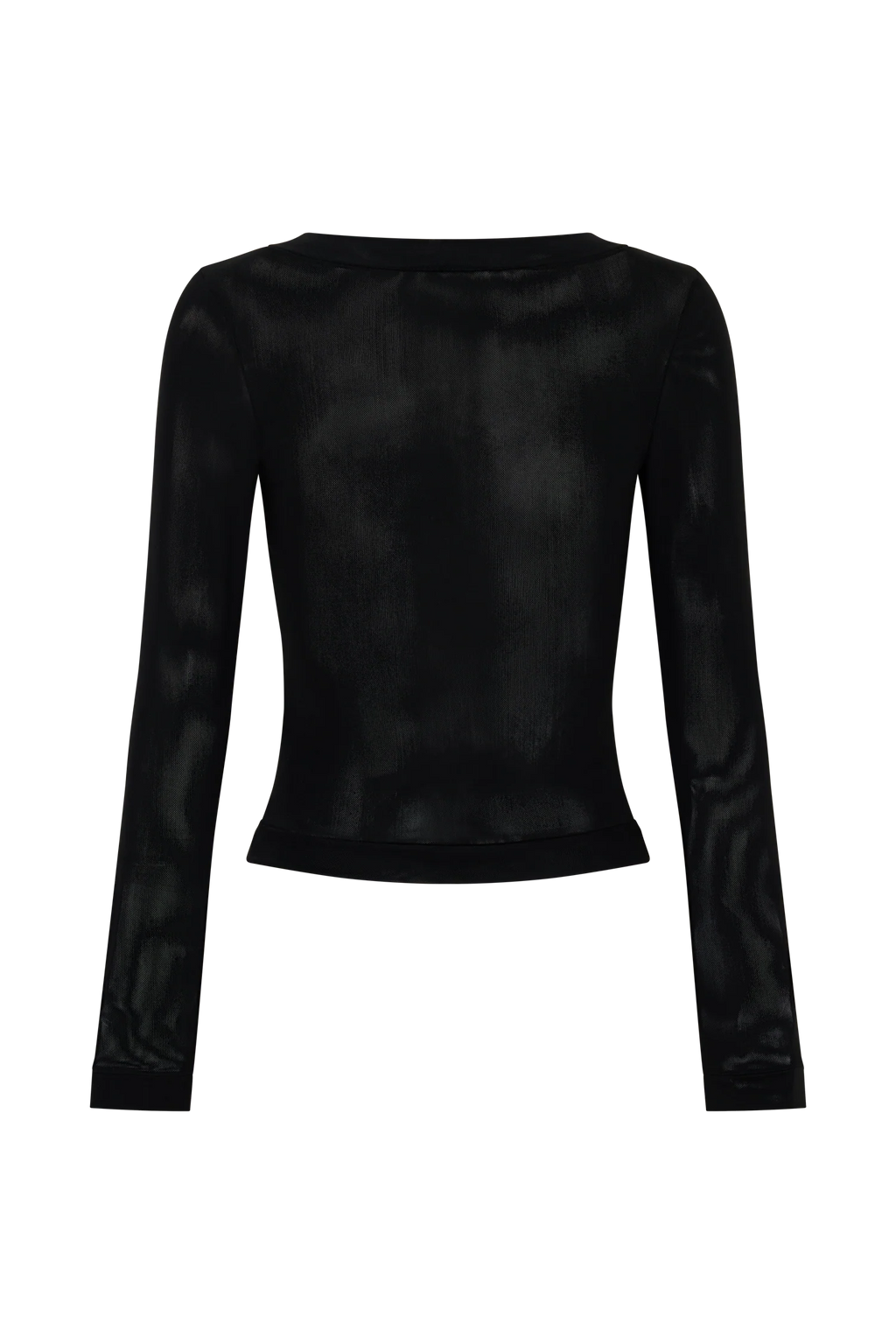 Lumi Long Sleeve Mesh Top - Black