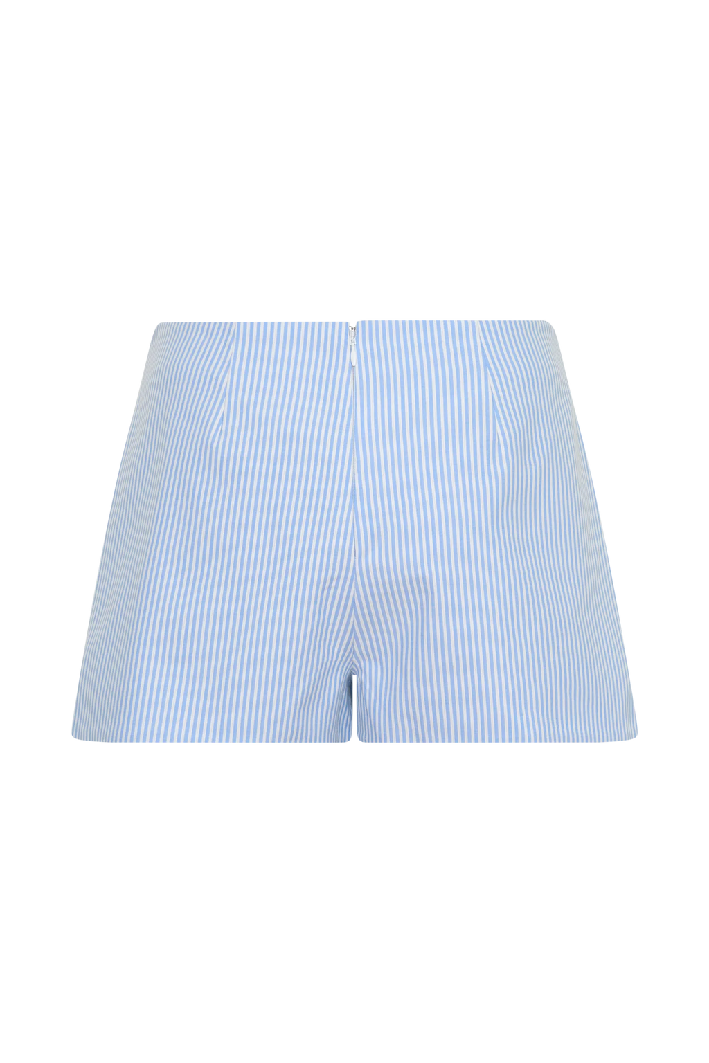 Allison Cotton Short - Blue Pinstripe