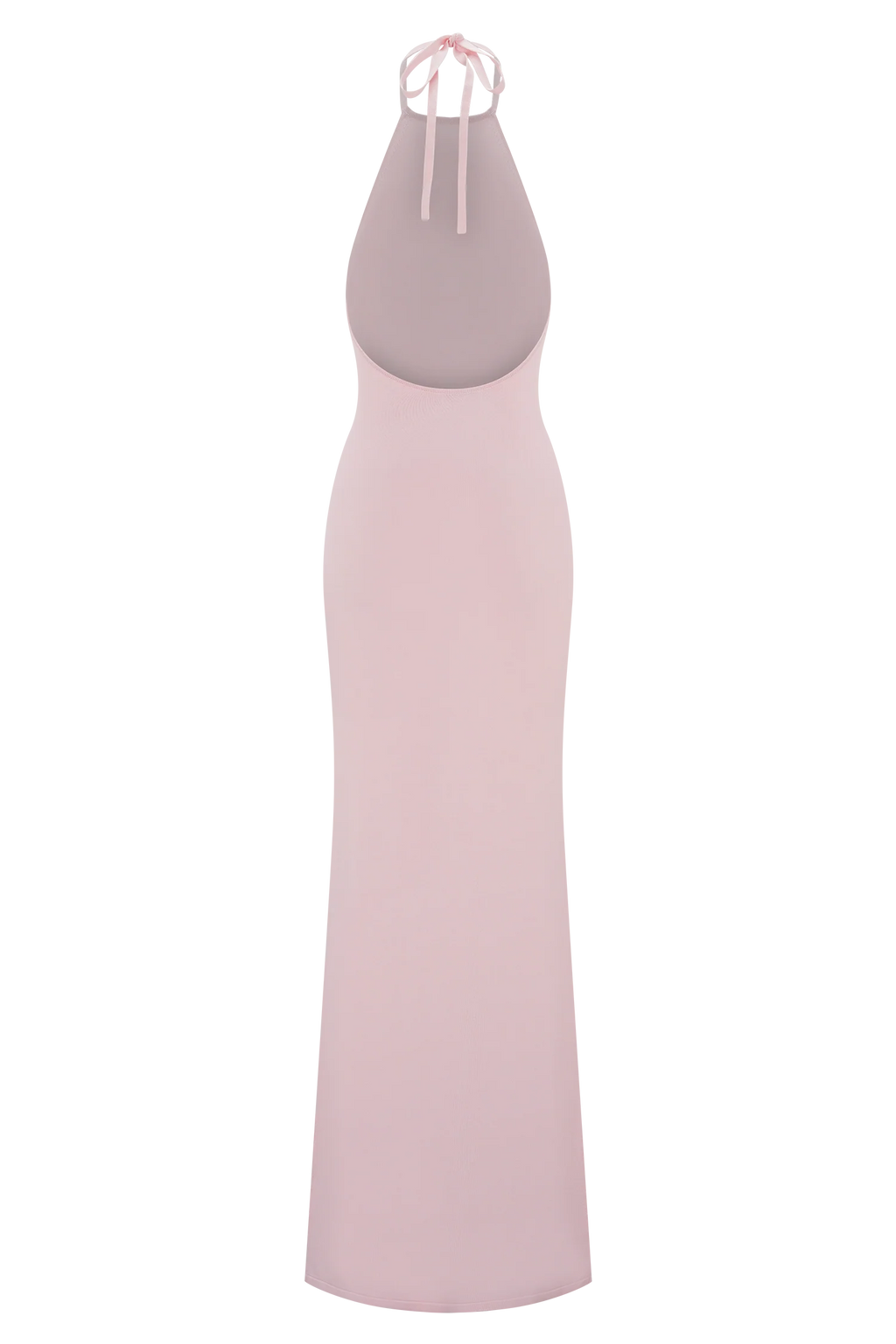 Brock Knit Halter Maxi Dress - Baby Pink