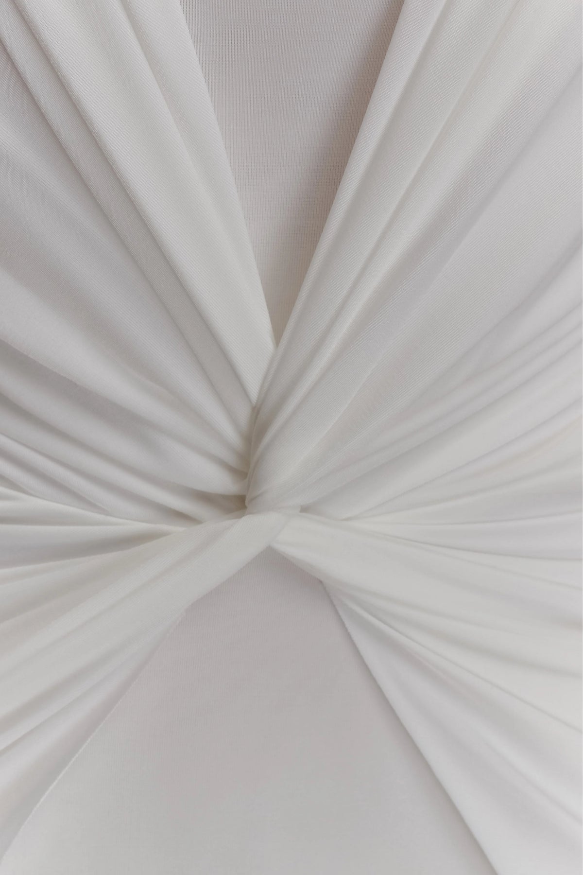 Mirren Strapless Slinky Maxi Dress - White