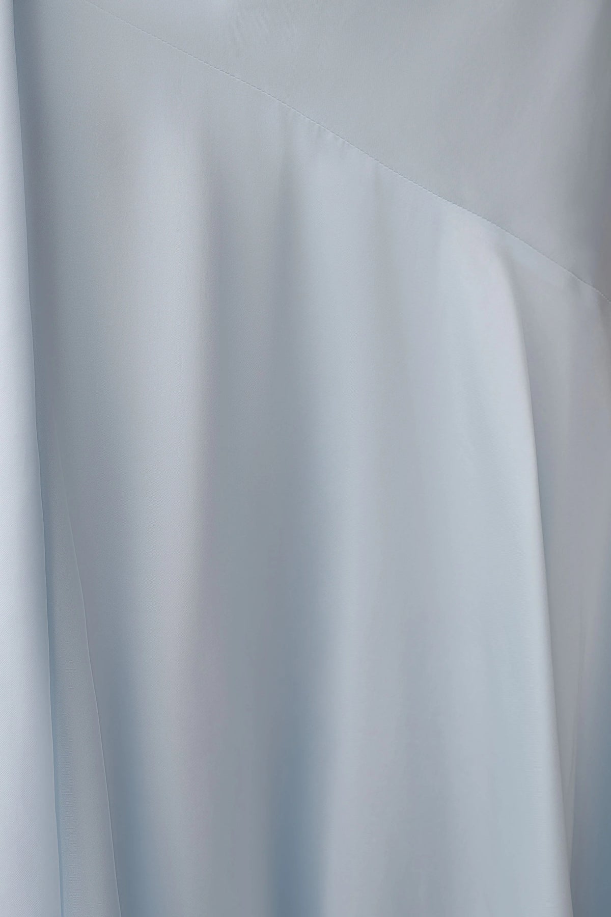 Evelina Halter Asymmetric Hem Midi Dress - Ice Blue