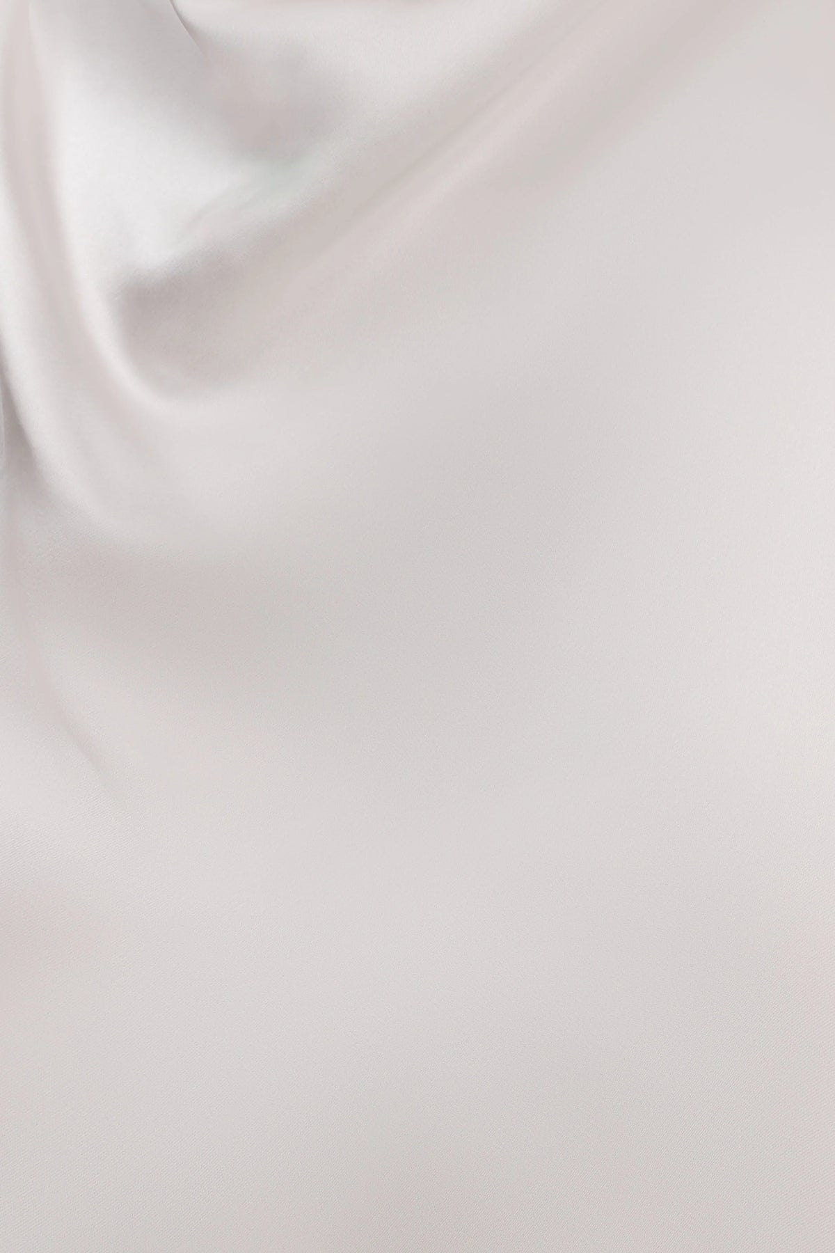 Sydney Asymmetrical Satin Halter Top - Ivory