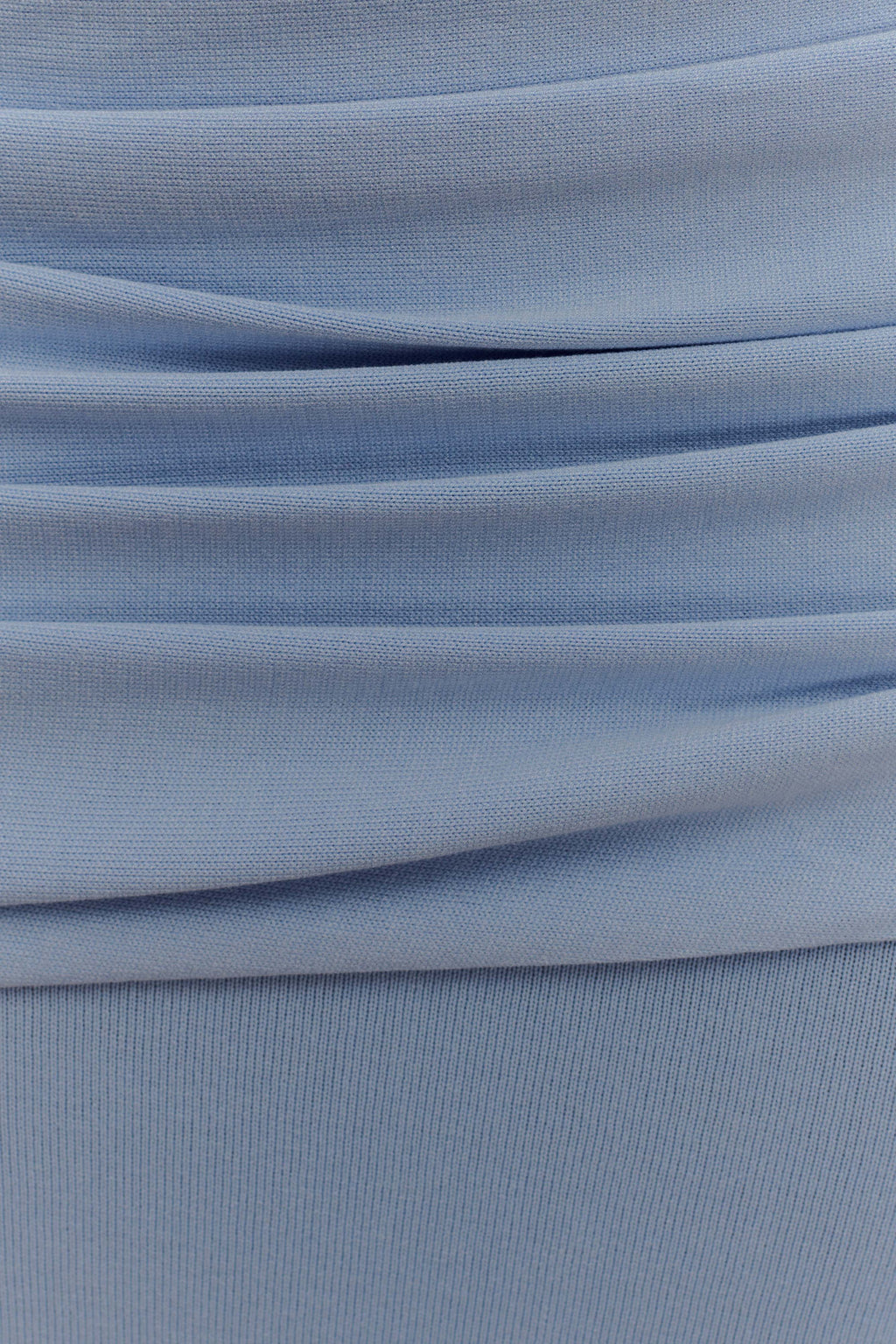 Irene Gathered Knit Top - Blue