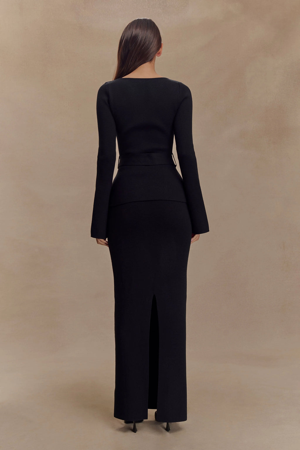 Kyle Knit Maxi Skirt - Black