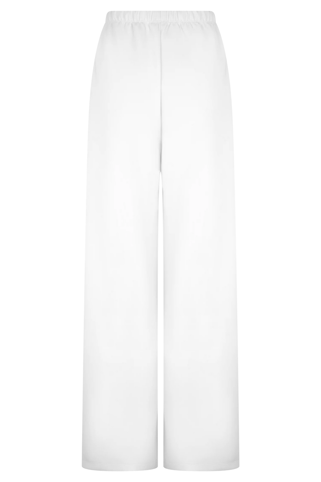 Janayia Cotton Wide Leg Pants - White