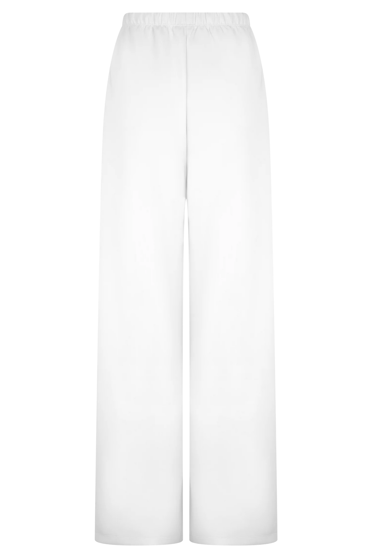 Janayia Cotton Wide Leg Pants - White
