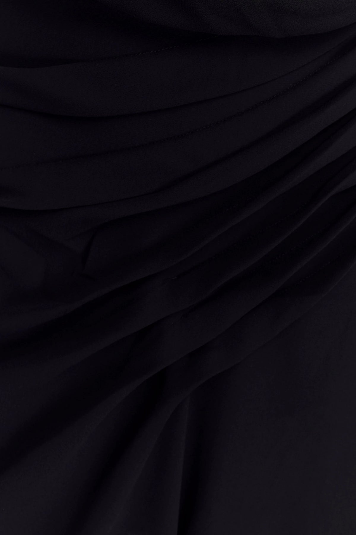Oria Chiffon Mini Dress - Black