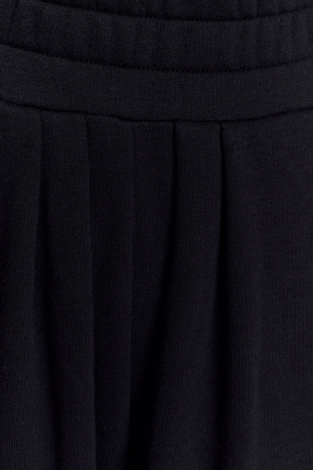 Aspen Gathered Wide Leg Jogger - Black