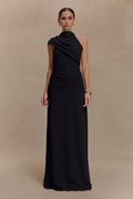 Analia Chiffon Maxi Dress - Black