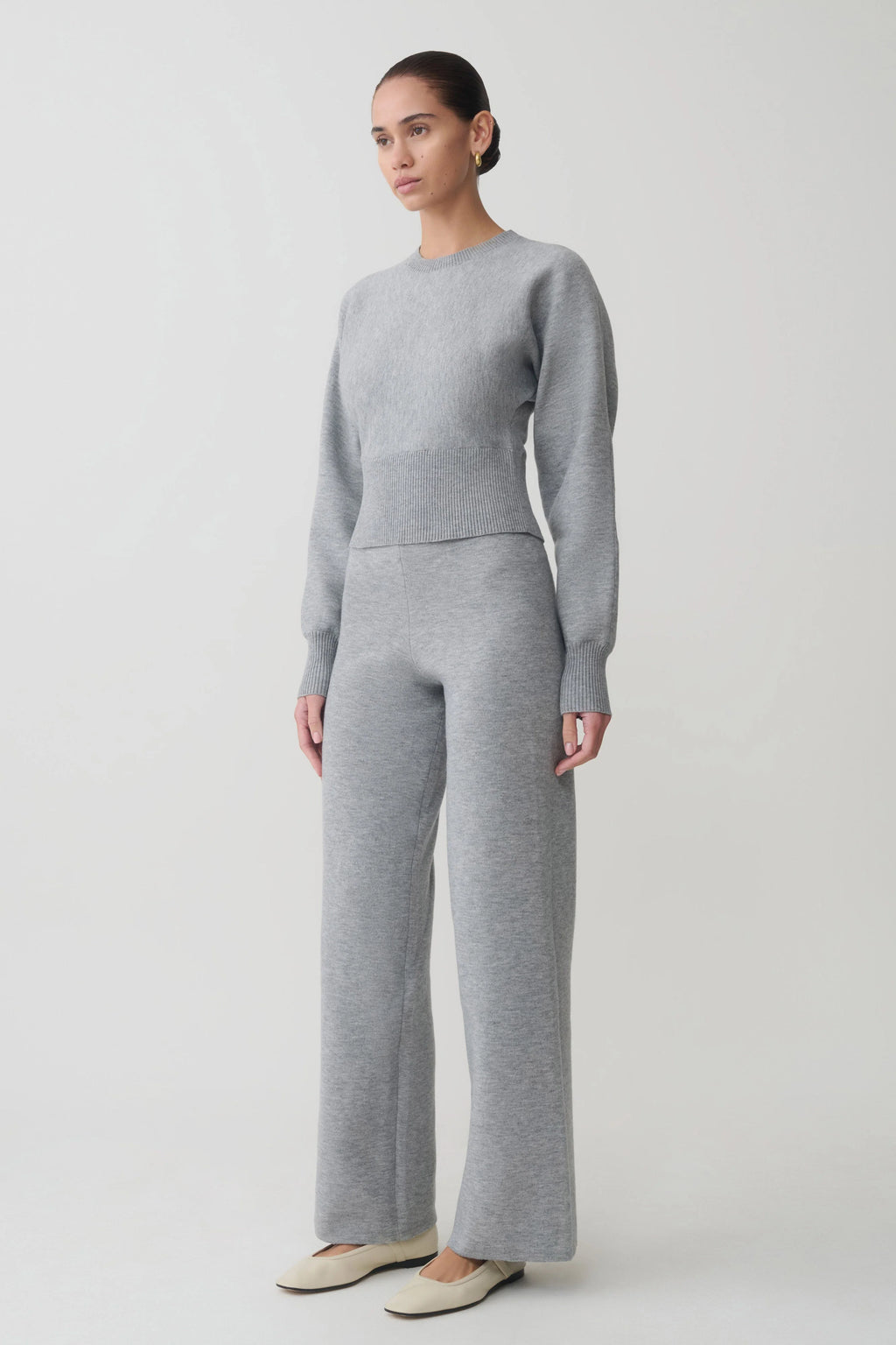 Ciaralee Cinched Waist Jumper - Grey Marle