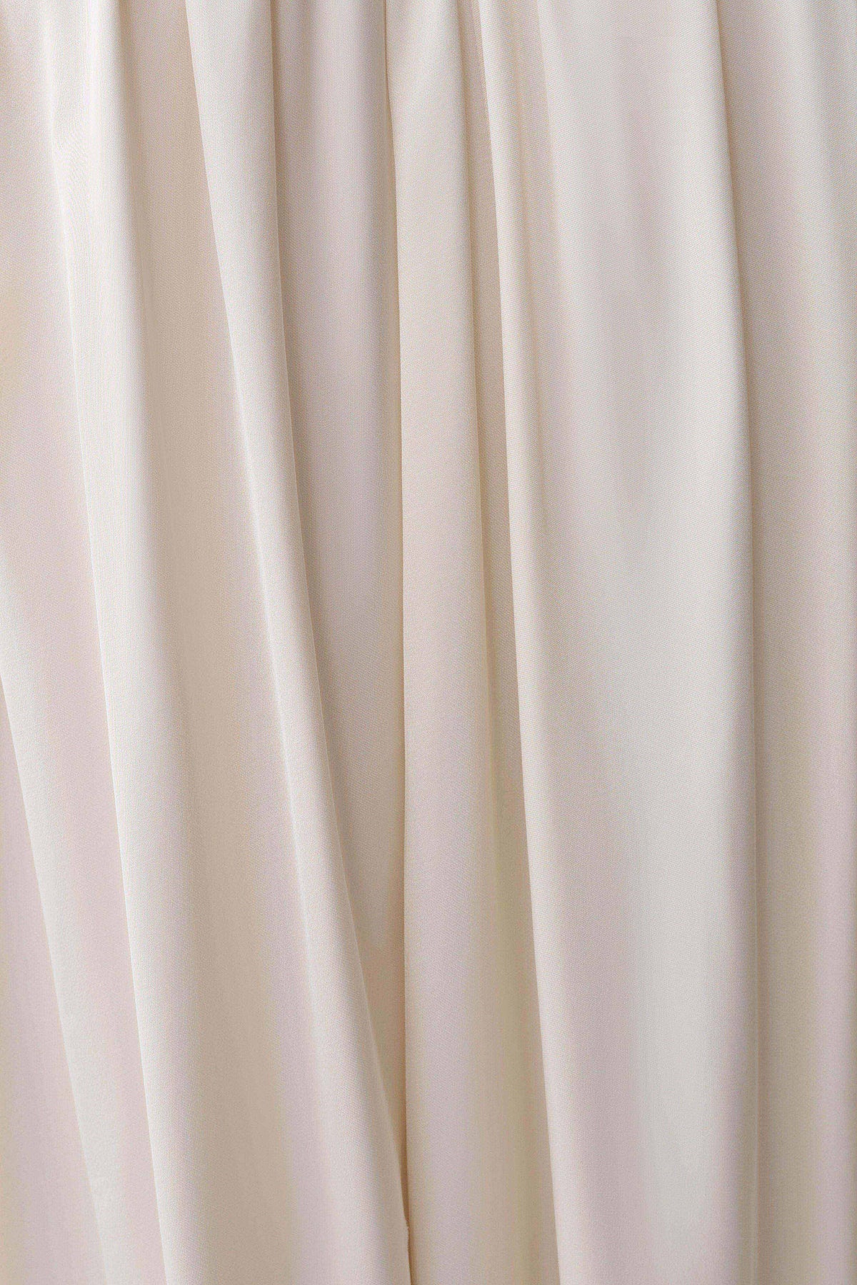 Adriana Satin Gathered Maxi Dress - Buttercream