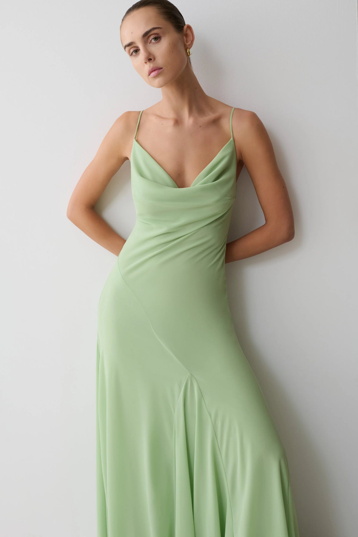 Aurelia Chiffon Maxi Dress - Sage