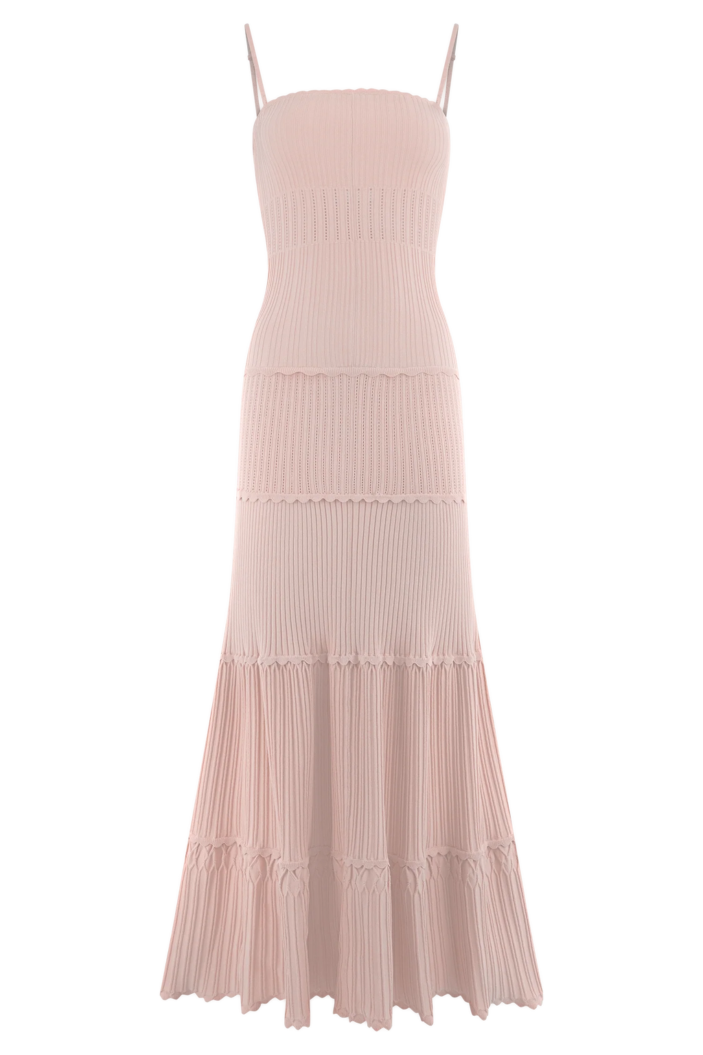 Finley Pointelle Knit Maxi Dress - Baby Pink