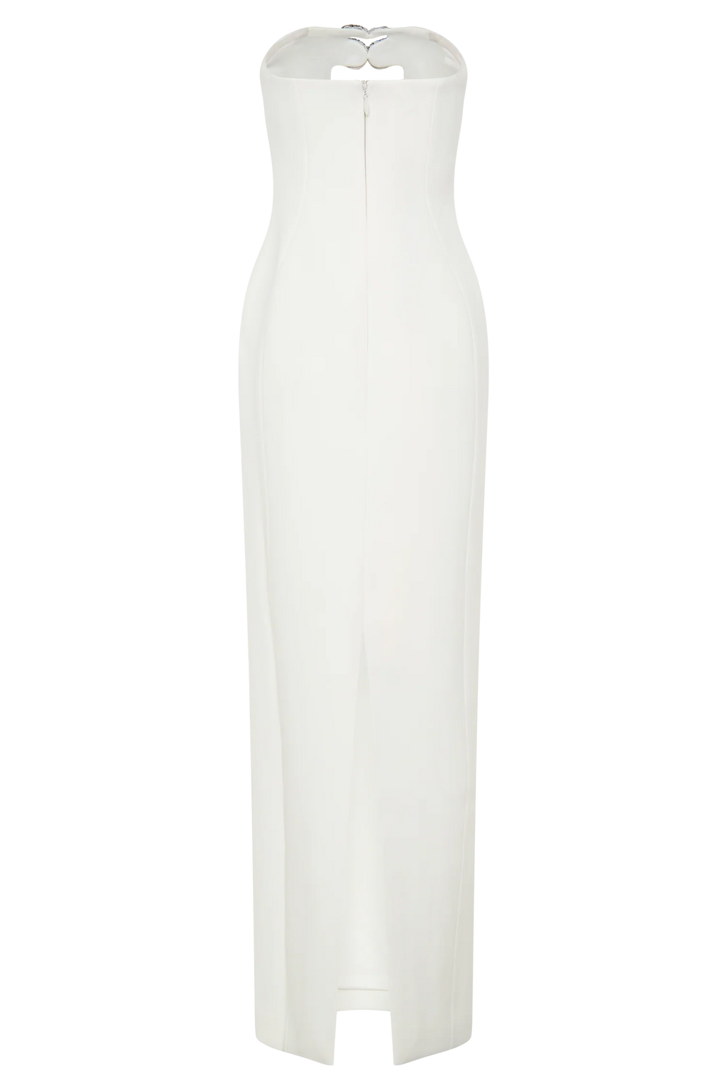 Hilda Embellished Strapless Maxi Dress - White