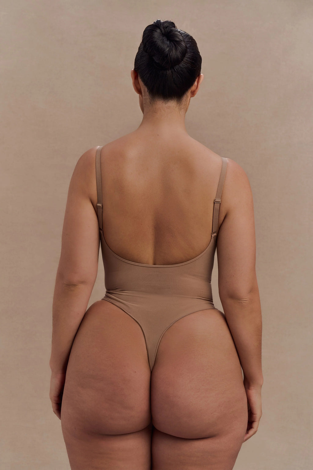 Alyssa Backless Shapewear Bodysuit - Latte