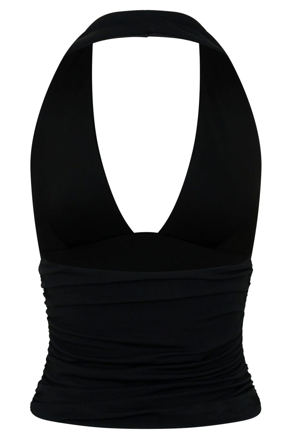 Peregrine Modal Gathered Halter Top - Black
