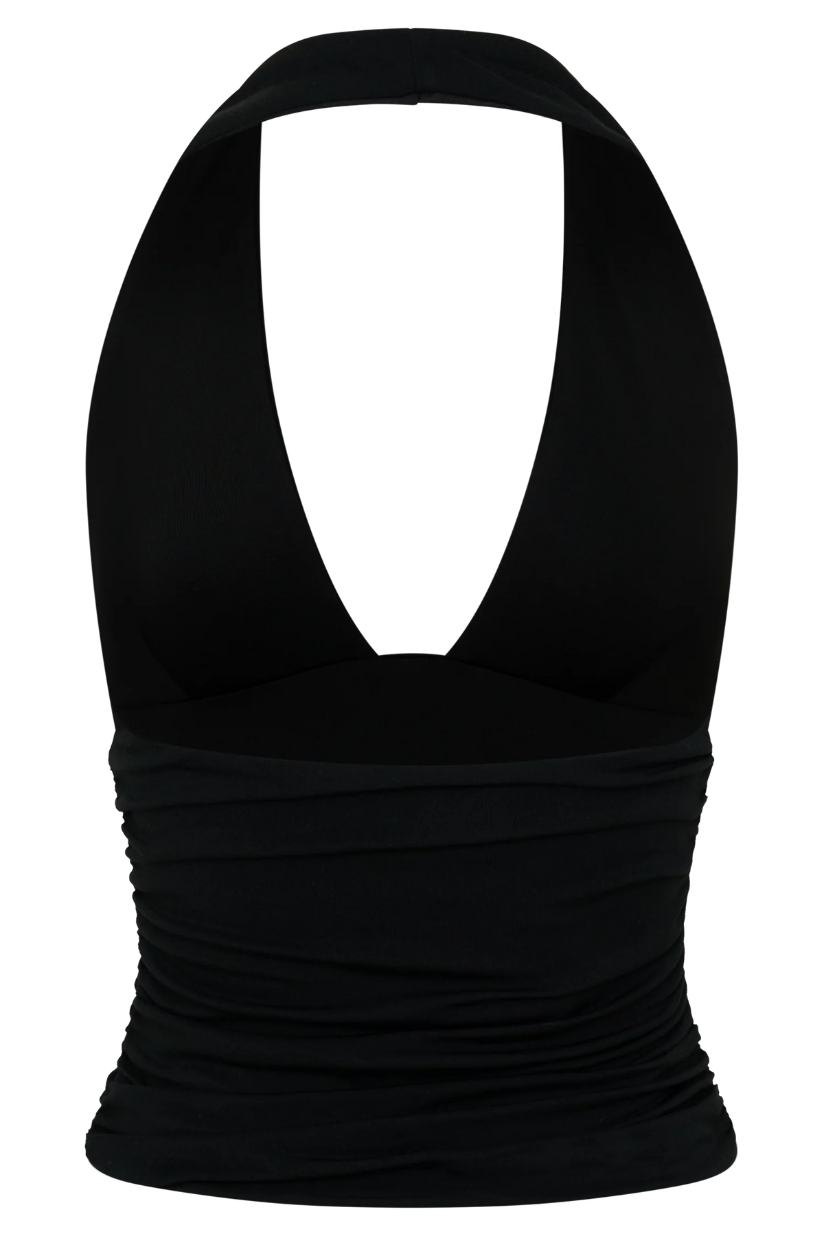 Peregrine Modal Gathered Halter Top - Black