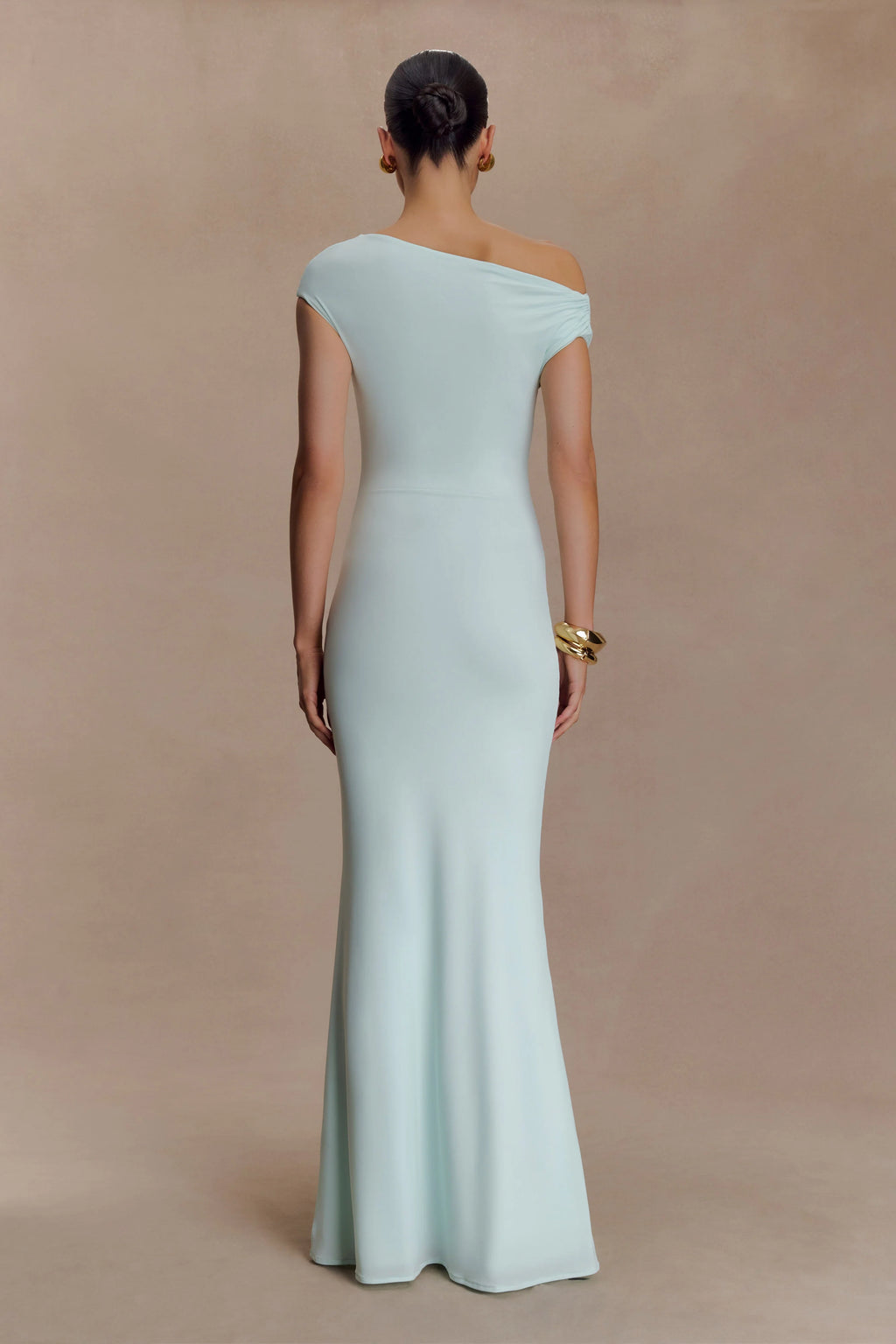Kinsley Slinky Maxi Dress With Hardware - Lagoon