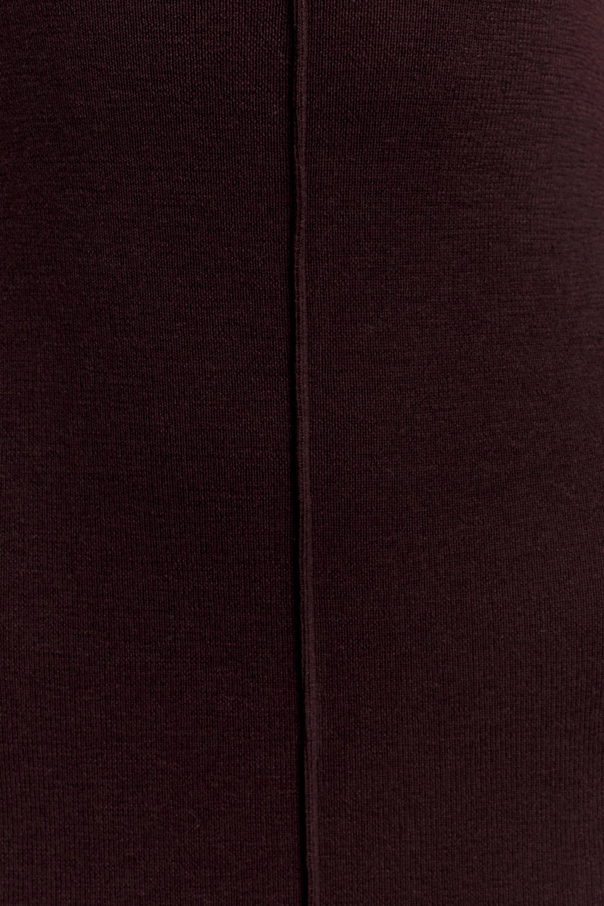 Cleona Merino Wool Ribbed Long Sleeve Maxi Dress - Deep Chocolate