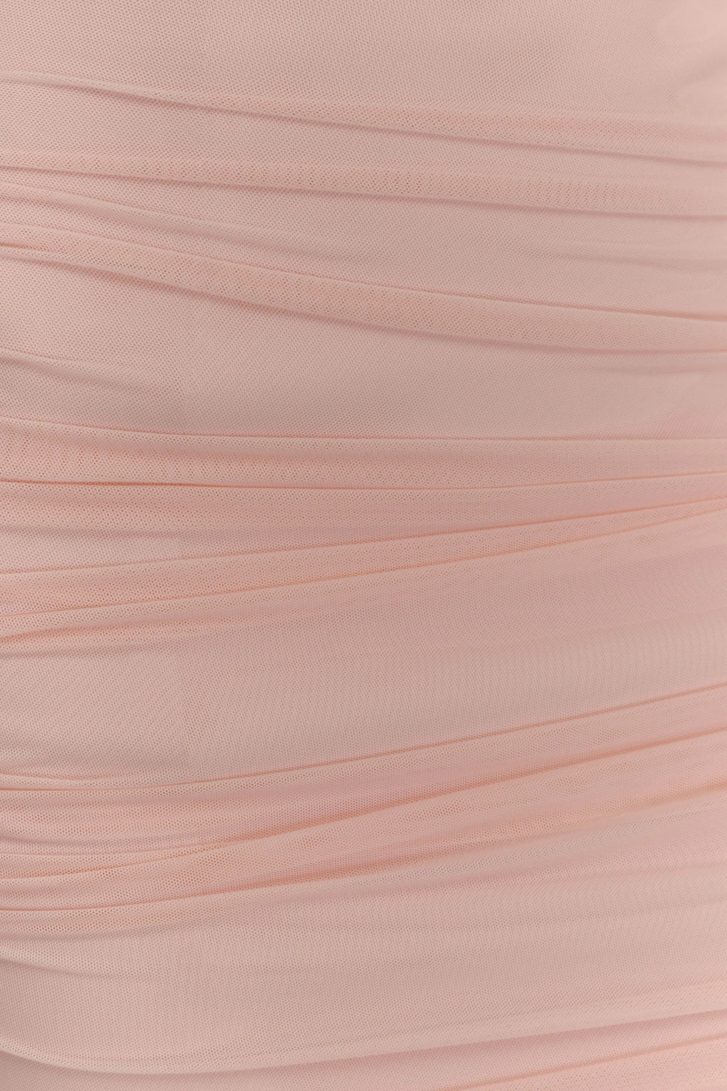 Jianna Strapless Mesh Mini Dress - Powder Pink