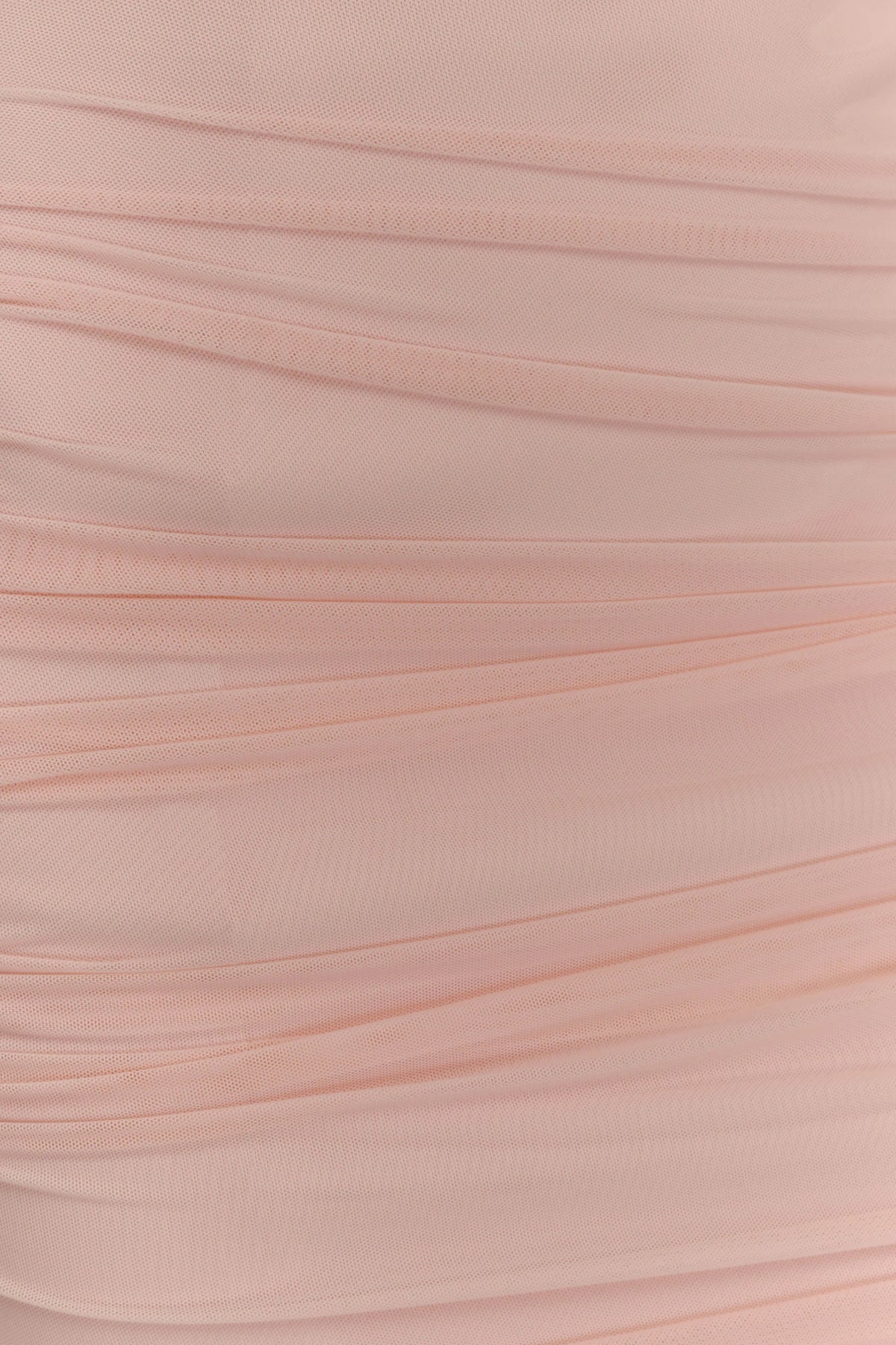 Jianna Strapless Mesh Mini Dress - Powder Pink