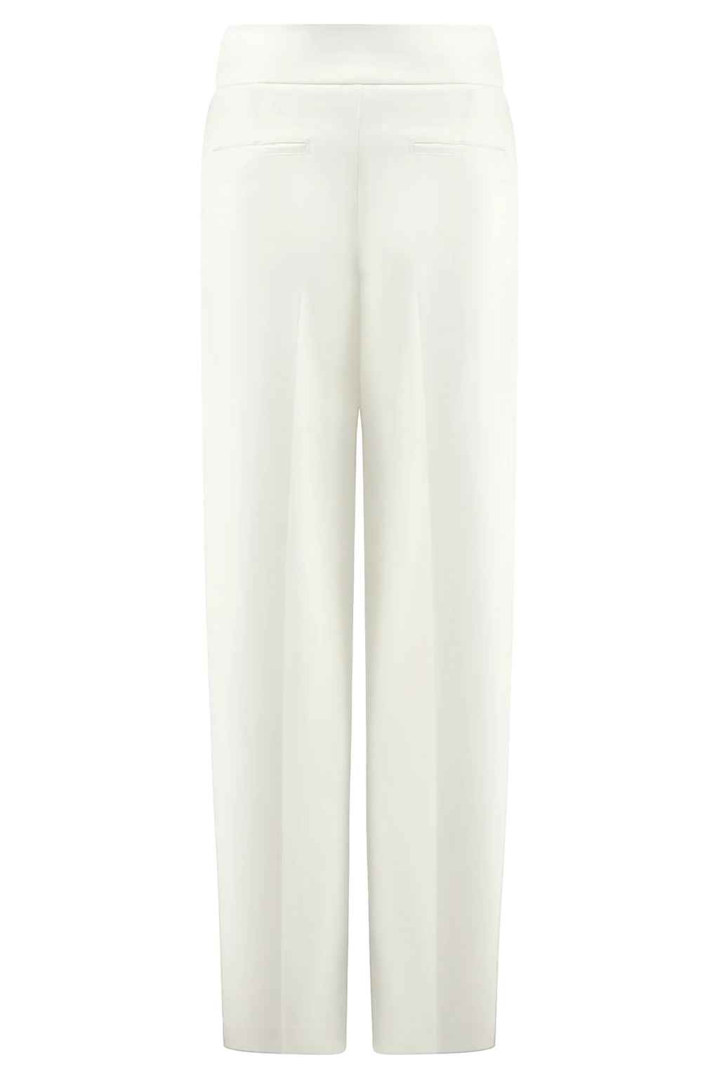 Penelope Pleated High Waisted Pants - Ivory